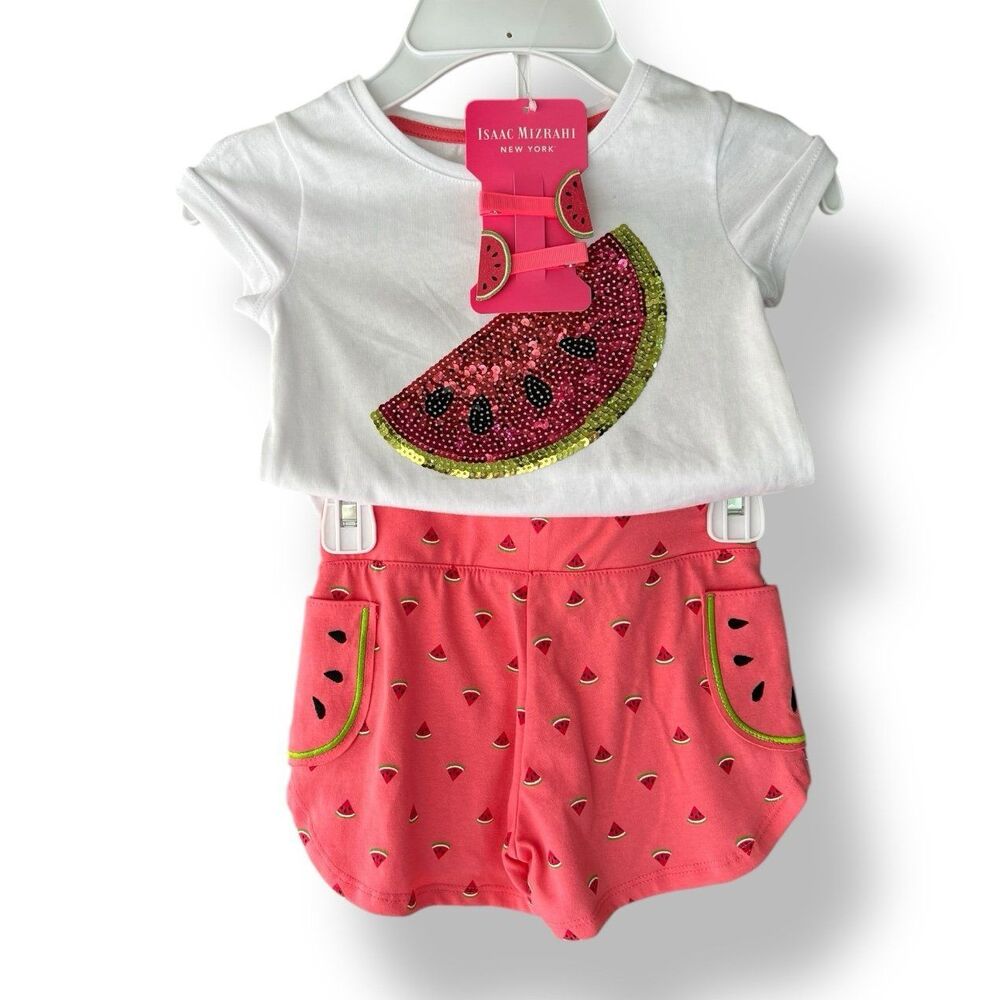 NWT Isaac Mizrahi Girls 3-Piece Summer Outfit Kids Size 4 - Picture 10 of 12